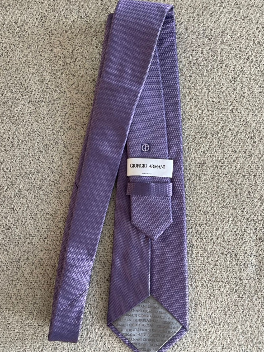Giorgio Armani Purple Textured Men’s Tie